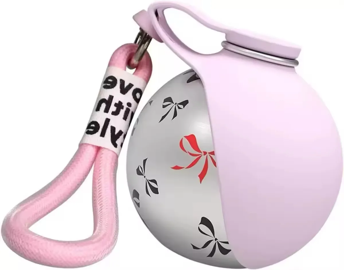 Portable Dog Water Bottle Pink Pattern